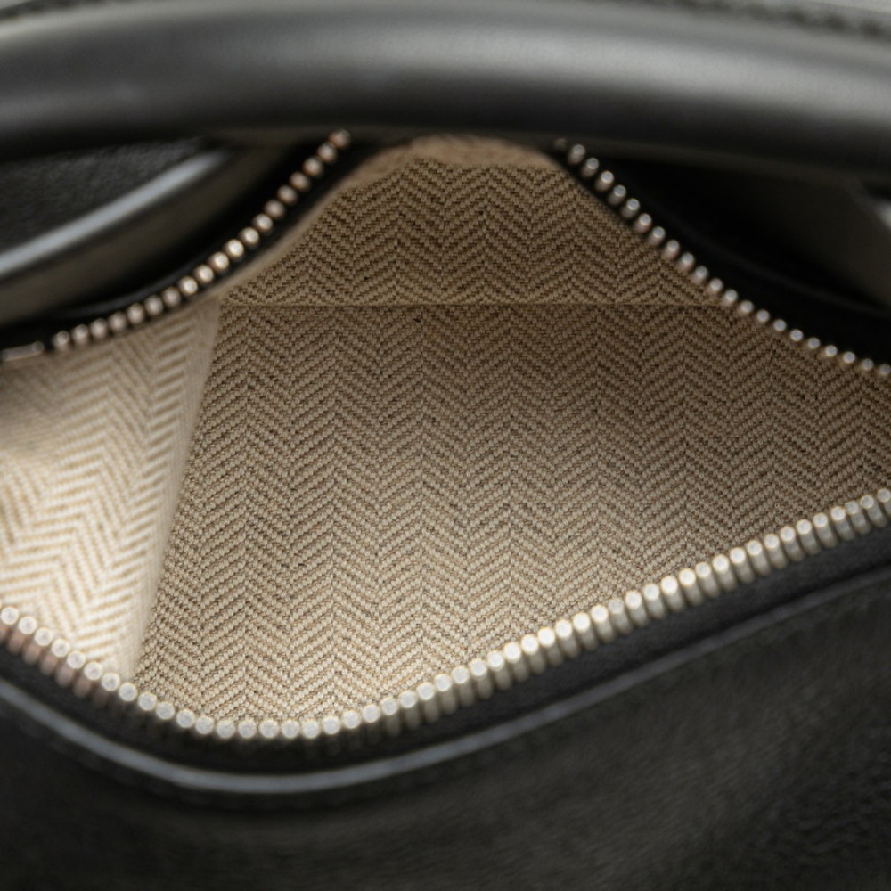 Loewe Edge Logo Bag Black Handbag Puzzle Mini Anagram Leather Shoulder - Picture 7 of 11